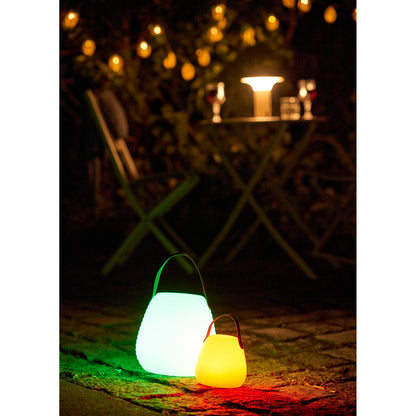 Candeeiro LED Derry Recarregável, Branco — 21 cm
