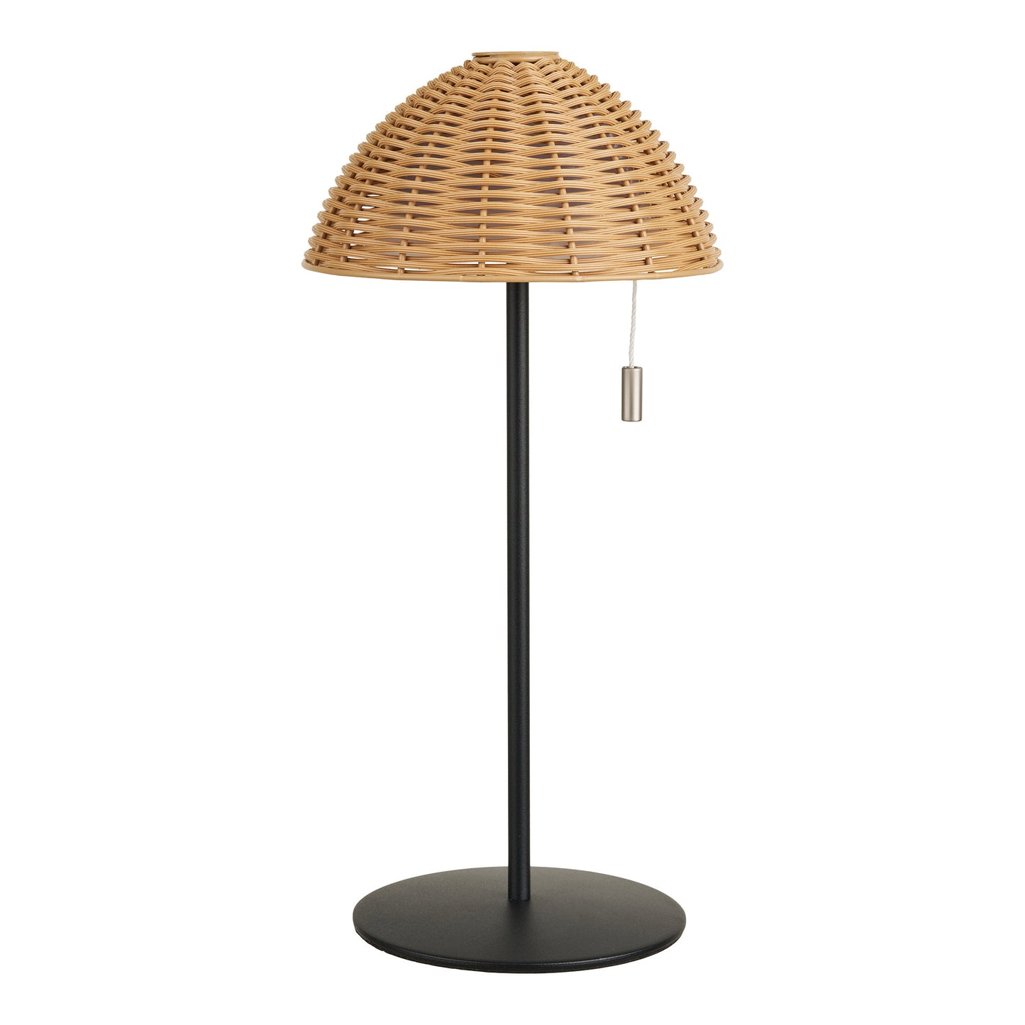Candeeiro de Mesa Wigan Recarregável, Natural e Preto