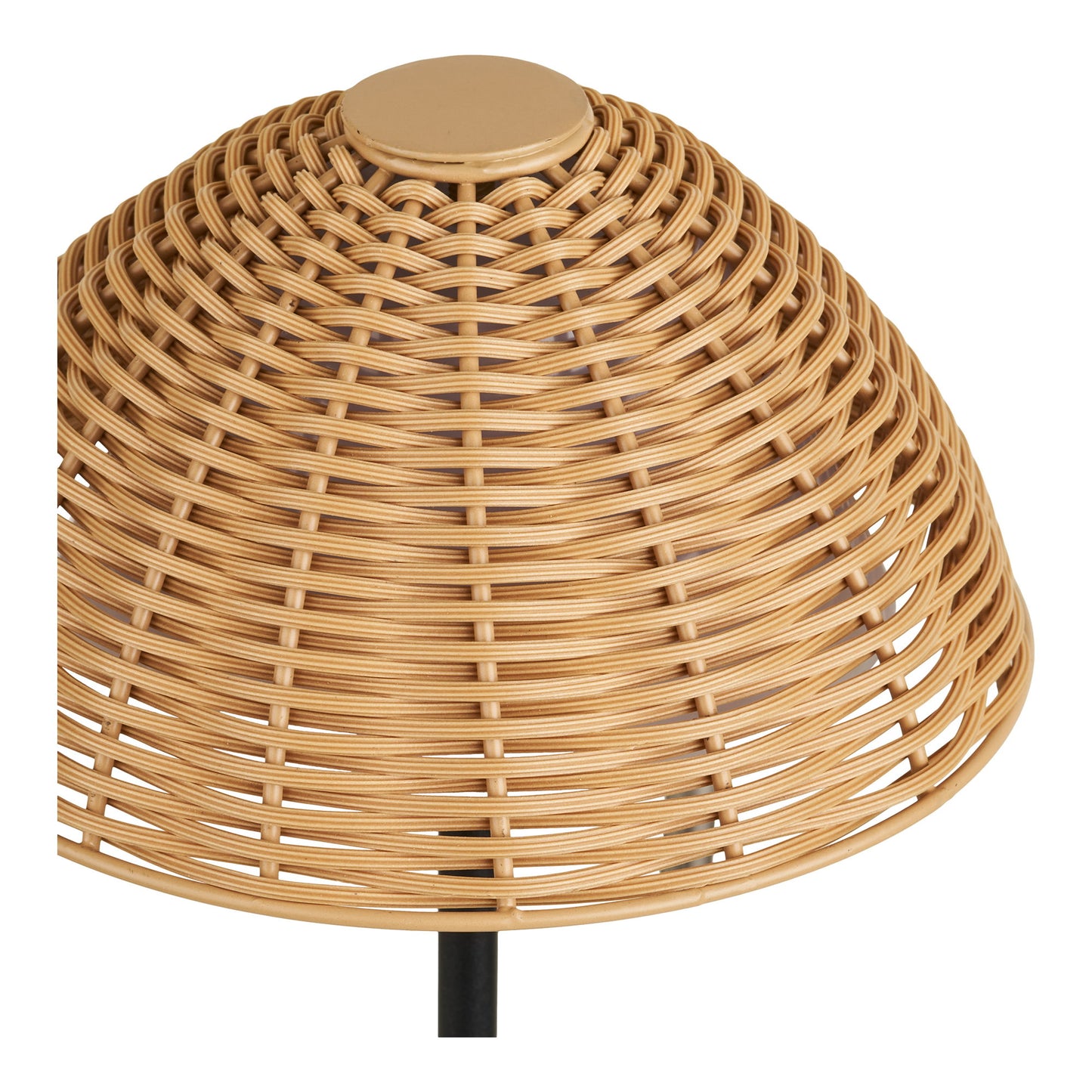 Candeeiro de Mesa Wigan Recarregável, Natural e Preto