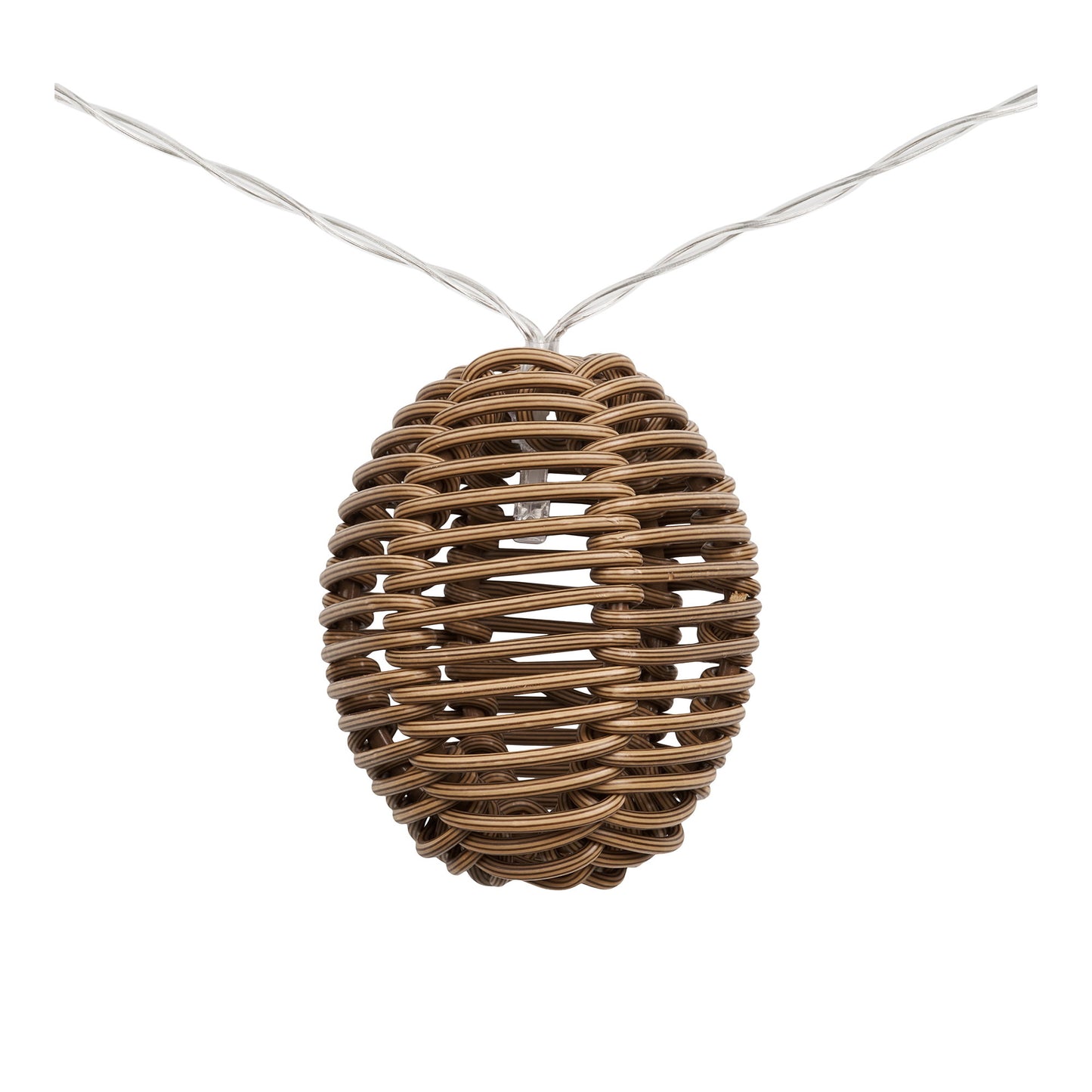 Luz de Cordão Carlisle em Polirratão, Natural e Preto 180 cm