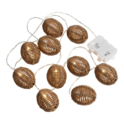 Luz de Cordão Carlisle em Polirratão, Natural e Preto 180 cm