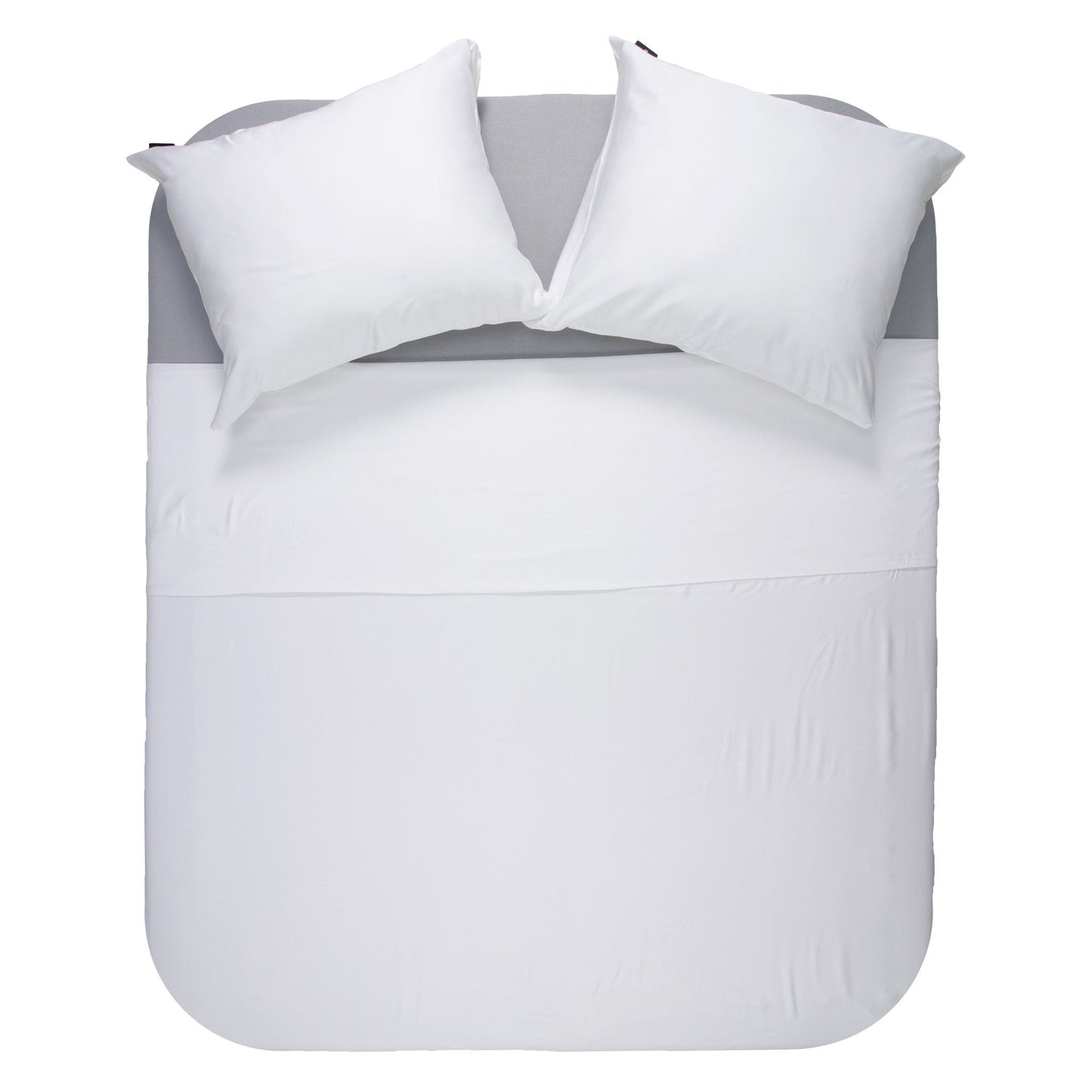 Bamboo Viscose Duvet Cover, White — 200 × 200/220 cm