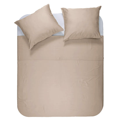 Bamboo Viscose Duvet Cover, Taupe — 140 × 200/220 cm