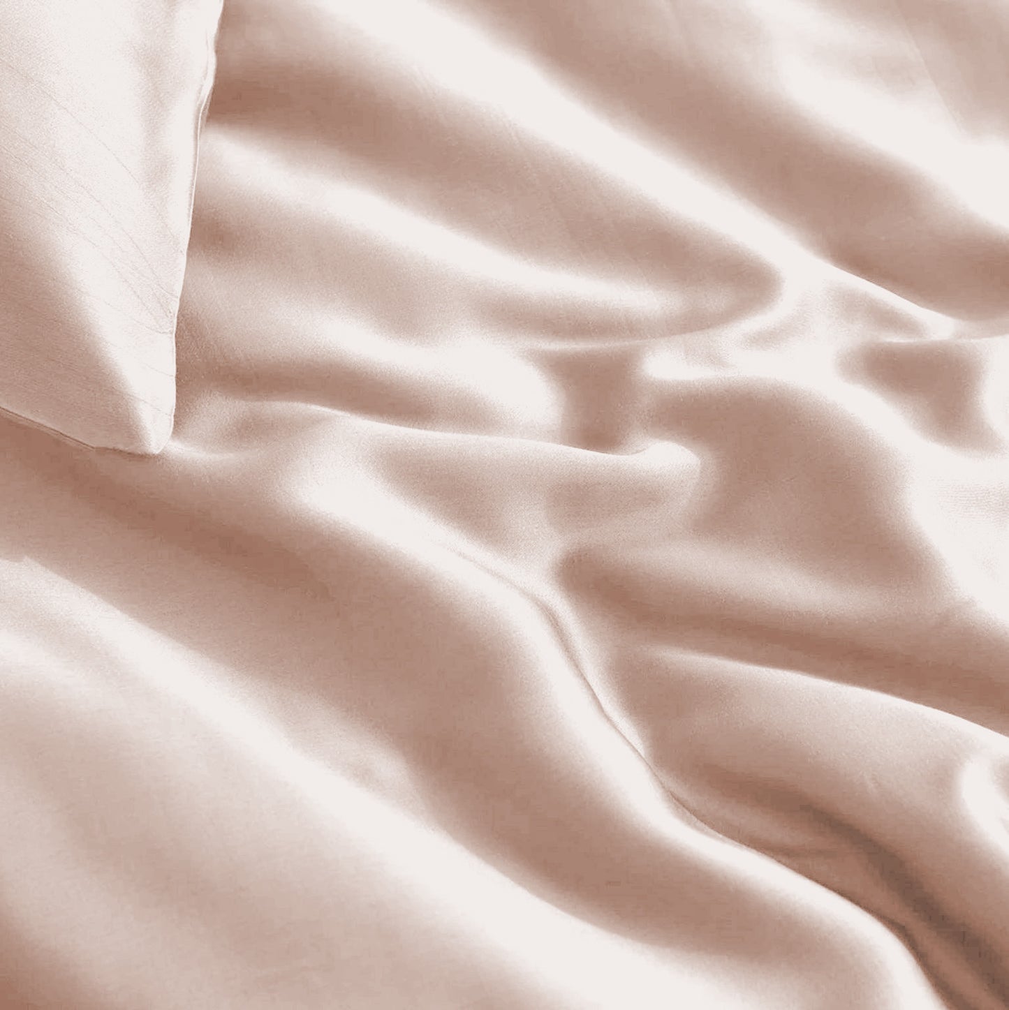 Bamboo Viscose Duvet Cover, Blush Pink — 200 × 200/220 cm