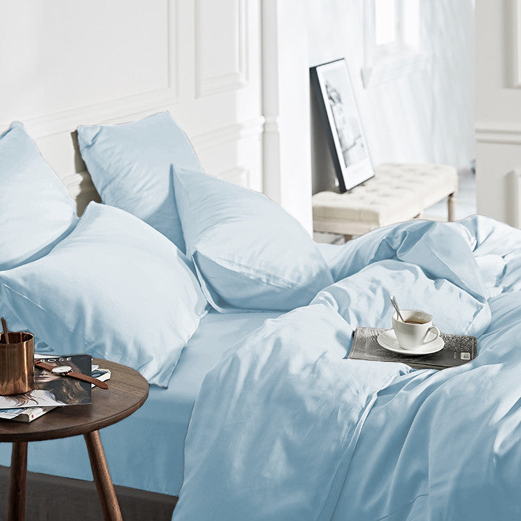 Bamboo Viscose Duvet Cover, Blue — 140 × 200/220 cm
