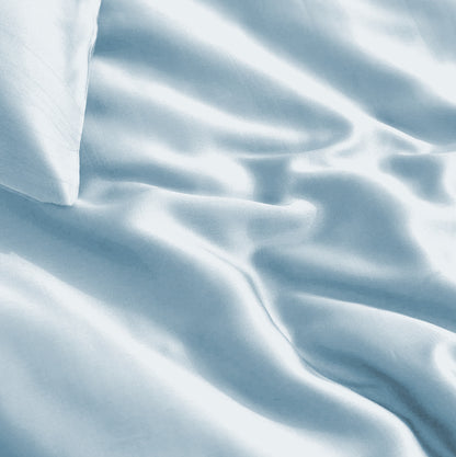 Bamboo Viscose Duvet Cover, Blue — 140 × 200/220 cm