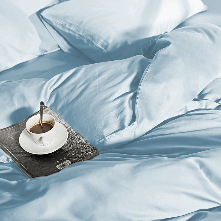 Bamboo Viscose Duvet Cover, Blue — 240 × 200/220 cm