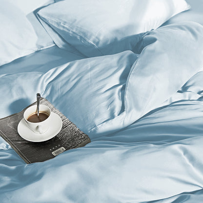 Bamboo Viscose Duvet Cover, Blue — 240 × 200/220 cm