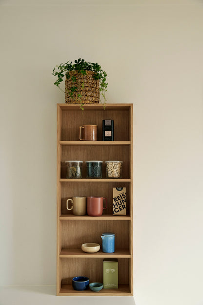 Prateleira de Parede Kappu em Carvalho, Natural — 40 × 15 × 100 cm