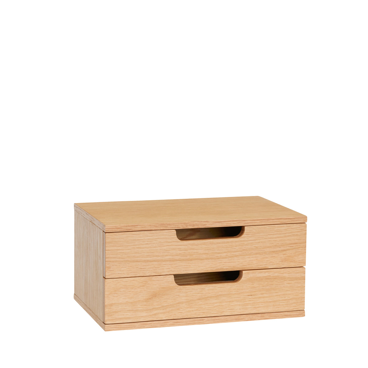 Prateleira de Parede AtHand com 2 Gavetas em Carvalho, Natural — 30 × 20 × 15 cm