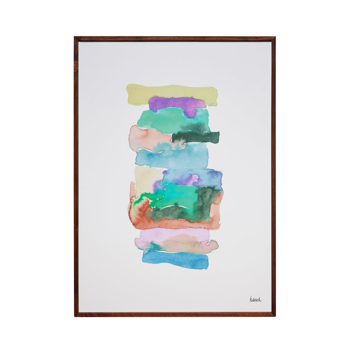 Focal Walnut Frame with Glass and Art Print — 50 × 70 cm