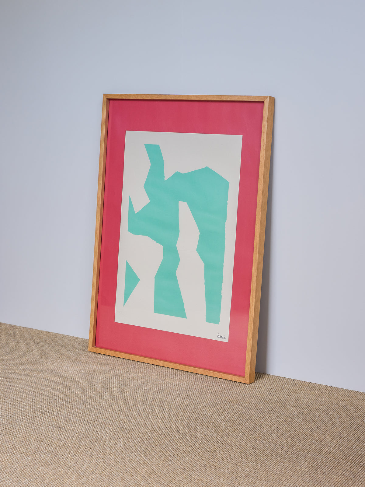 Moldura Studio em Carvalho com Impressão Artística, Natural — 70 × 100 cm