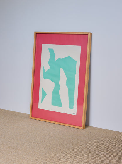 Moldura Studio em Carvalho com Impressão Artística, Natural — 70 × 100 cm