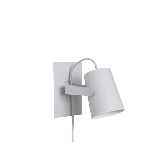 Ardent Wall Sconce in Iron, Light Grey — 22 × 12 × 17 cm