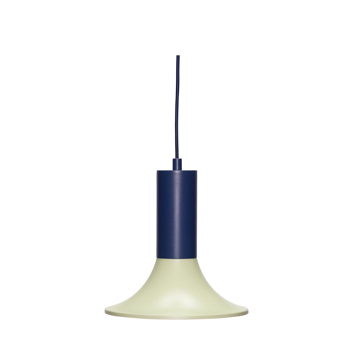 Lámpara Colgante Luminary de Hierro, Azul y Verde Claro — Ø 25 × 24 cm