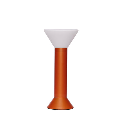 Linterna portátil Flash naranja metálico