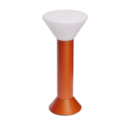 Linterna portátil Flash naranja metálico