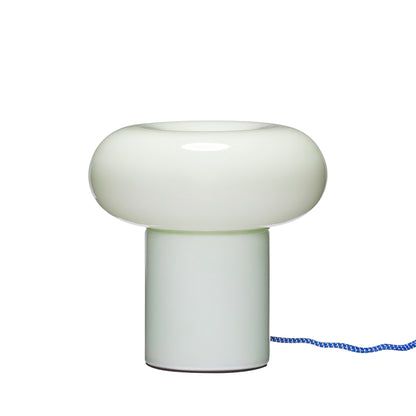 Candeeiro de Mesa Hues em Vidro Opalino, Verde Claro — Ø 23 × 22 cm