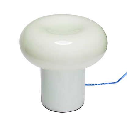 Candeeiro de Mesa Hues em Vidro Opalino, Verde Claro — Ø 23 × 22 cm