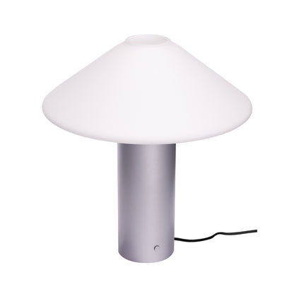 Lámpara de mesa Orbit plateada metálica