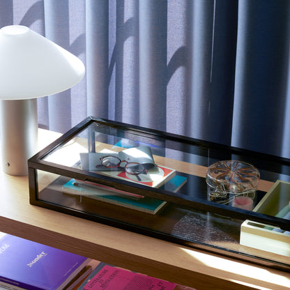 Lámpara de mesa Orbit plateada metálica