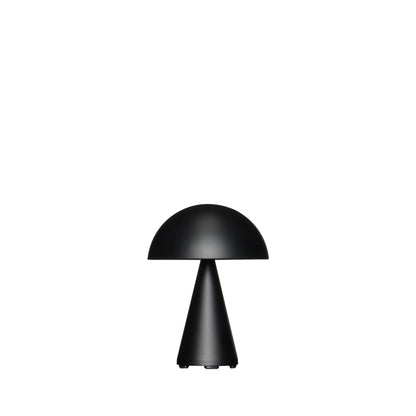 Candeeiro Portátil Mush em Ferro, Preto Mate — Ø 15 × 20 cm