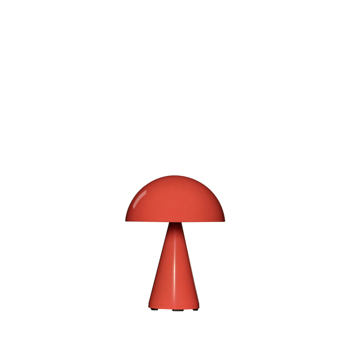 Candeeiro Portátil Mush em Ferro, Vermelho Vivo — Ø 15 × 20 cm