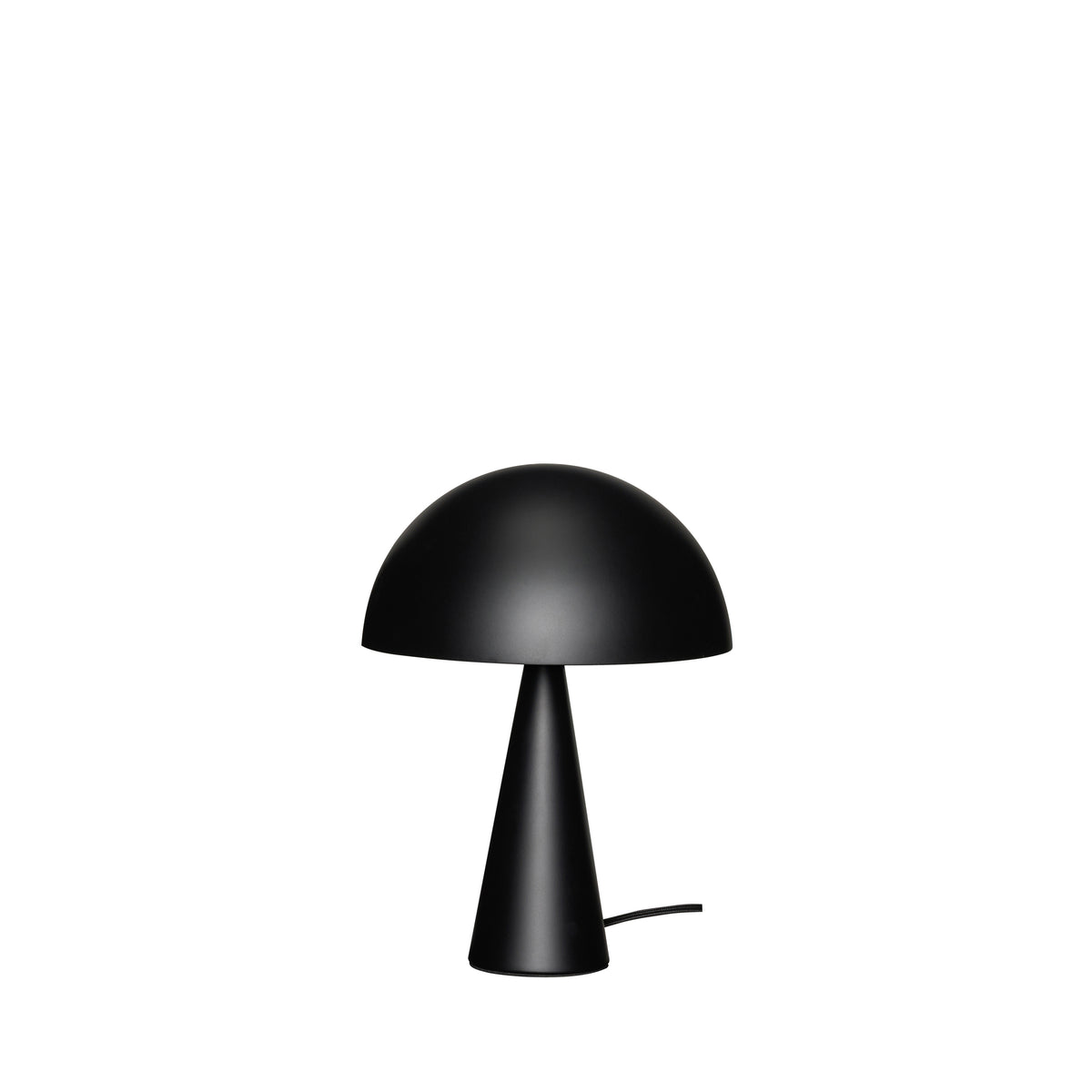 Candeeiro de Mesa Mush Mini em Ferro, Preto Mate — Ø 25 × 34 cm