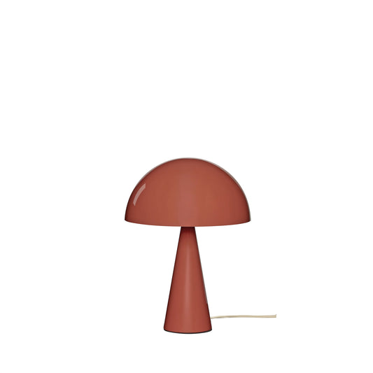 Candeeiro de Mesa Mush Mini em Ferro, Vermelho — Ø 25 × 34 cm