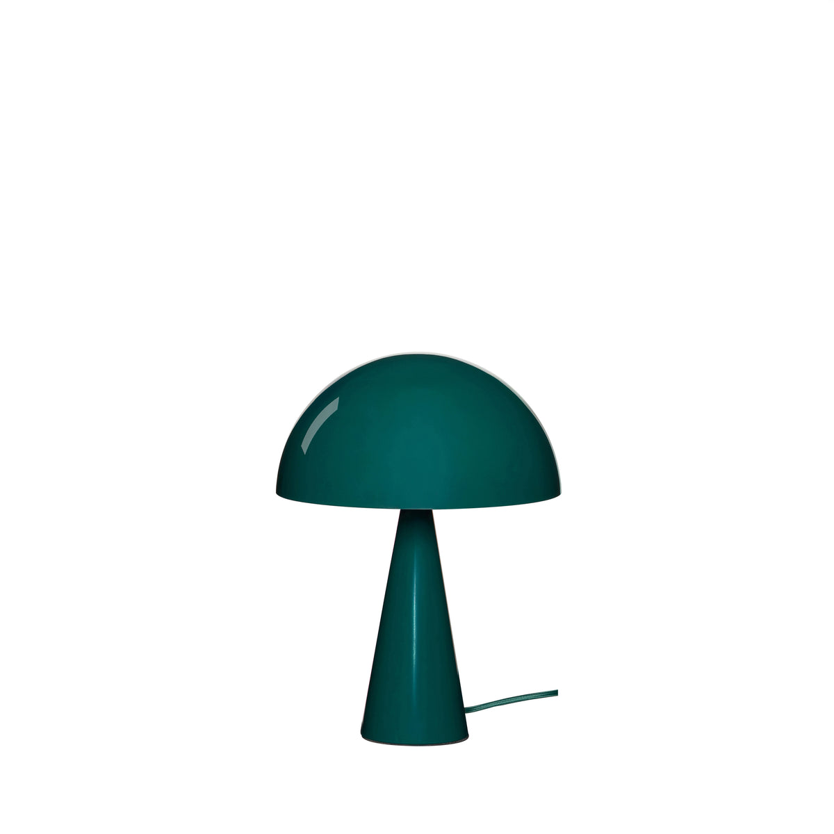 Candeeiro de Mesa Mush Mini em Ferro, Verde Escuro — Ø 25 × 34 cm