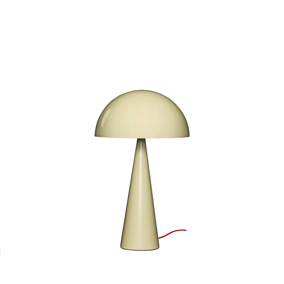 Lámpara de Mesa Mush Alto de Hierro, Arena — Ø 30 × 50 cm