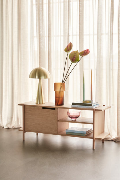Candeeiro de Mesa Mush Alto em Ferro, Latão — Ø 30 × 50 cm