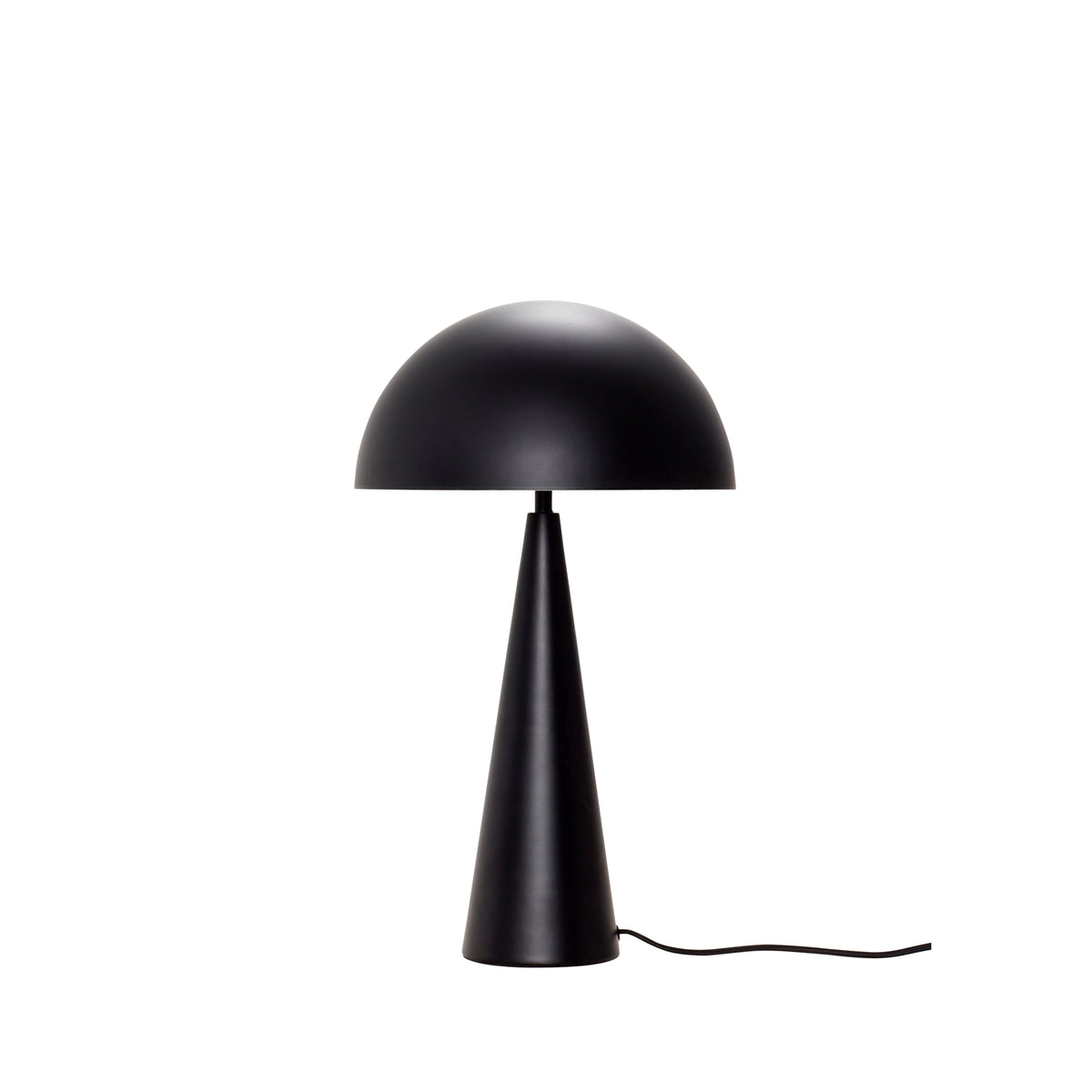 Lámpara de Mesa Mush Alto de Hierro, Negro — Ø 30 × 50 cm