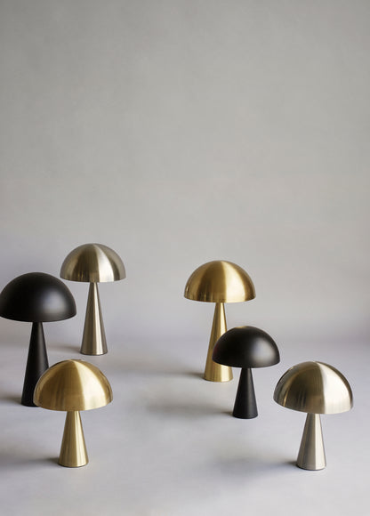 Mush Mini Iron Table Lamp, Black — Ø 25 × 33 cm