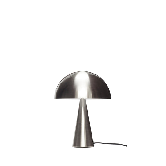 Candeeiro de Mesa Mush Mini em Ferro, Níquel — Ø 25 × 33 cm