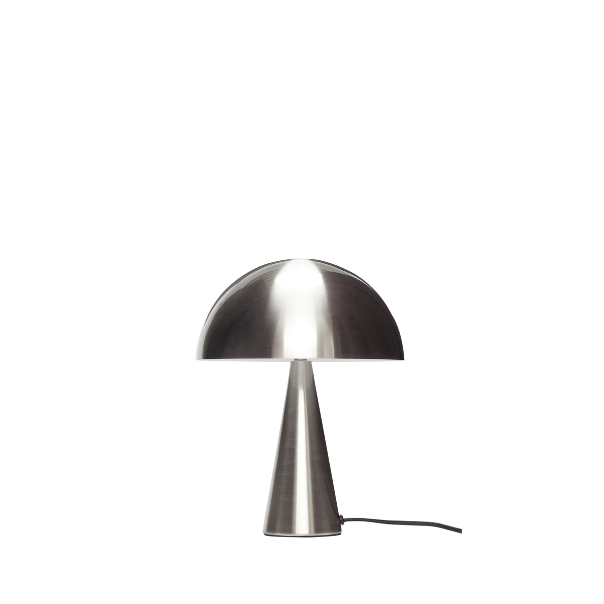 Candeeiro de Mesa Mush Mini em Ferro, Níquel — Ø 25 × 33 cm