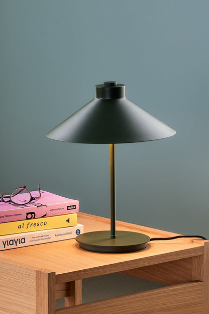 Shape Dark Green Iron Table Lamp — Ø 30 × 38 cm