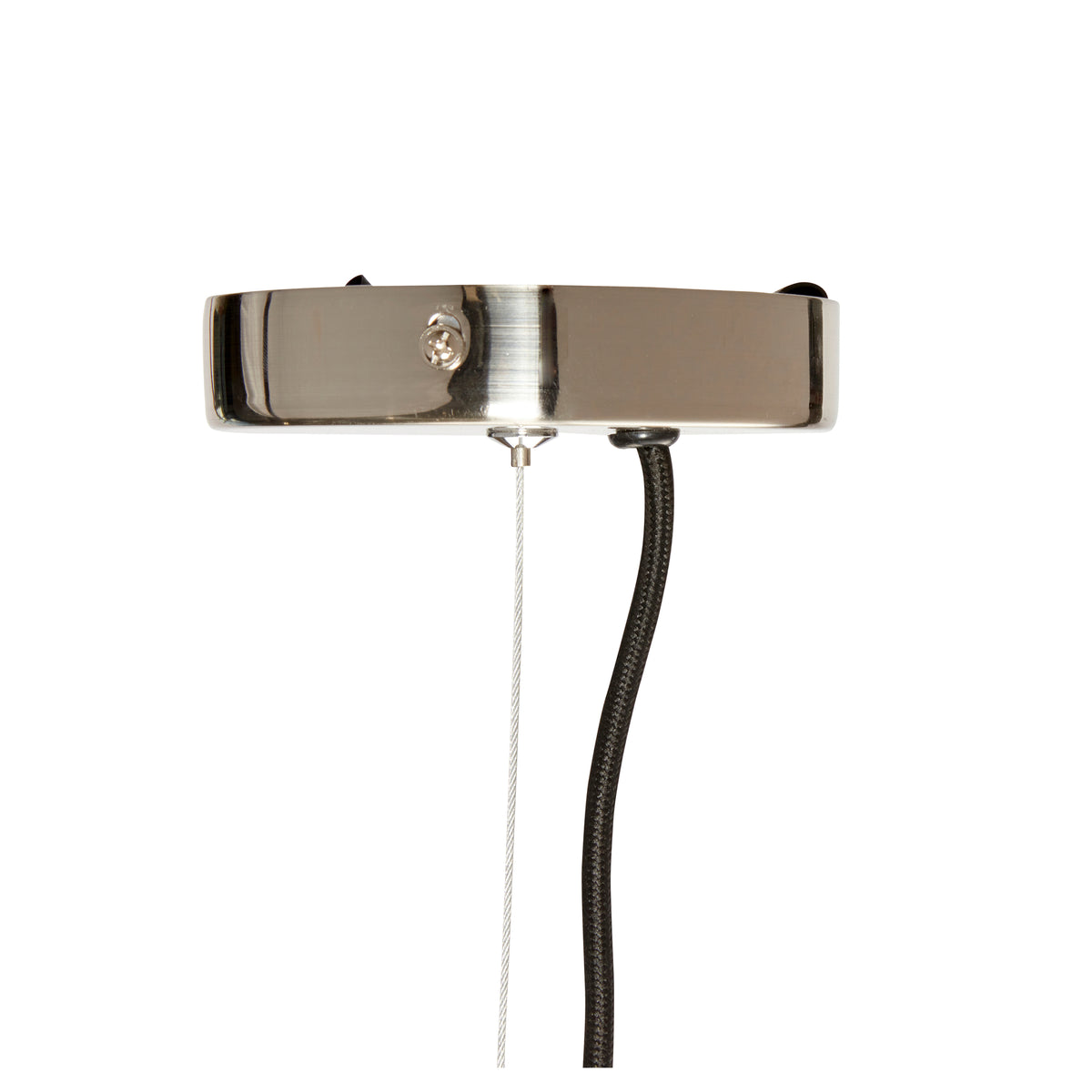 Candeeiro Suspenso Ripple Grande em Vidro Ondulado Soprado à Boca, Transparente — Ø 41 × 32 cm