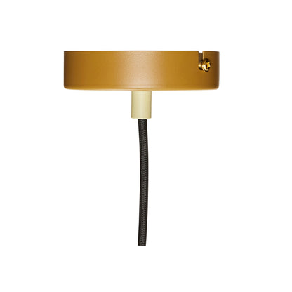 Candeeiro Suspenso Crayon em Ferro, Âmbar — Ø 35 × 38 cm