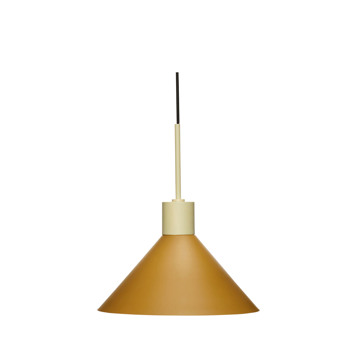 Candeeiro Suspenso Crayon em Ferro, Âmbar — Ø 35 × 38 cm