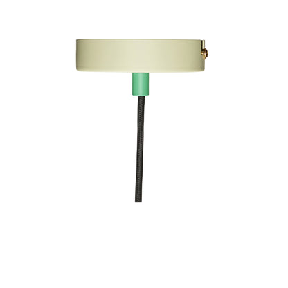 Crayon Iron Pendant Lamp, Light Yellow and Green — Ø 35 × 38 cm