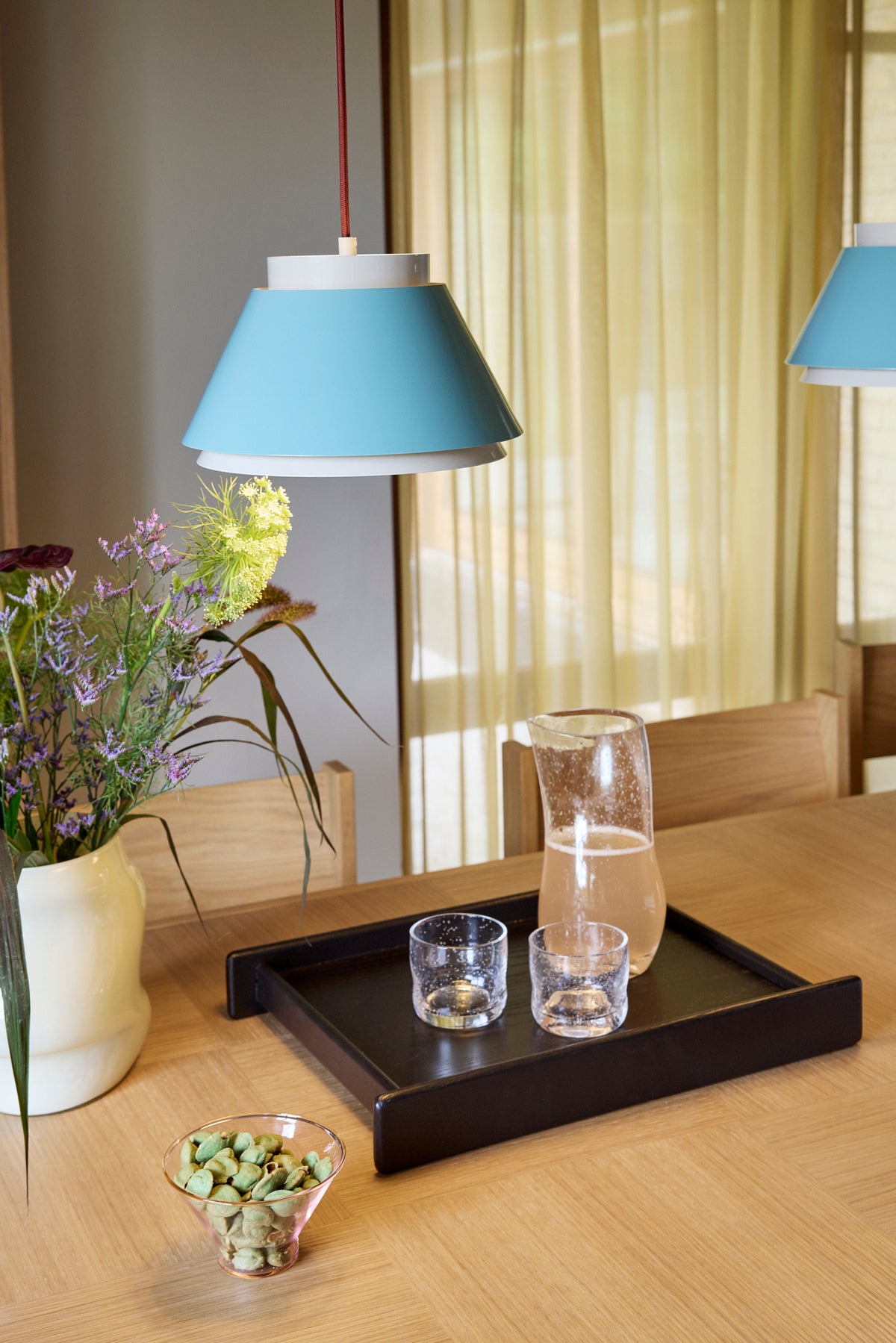Remi Colgante Azul/Beige