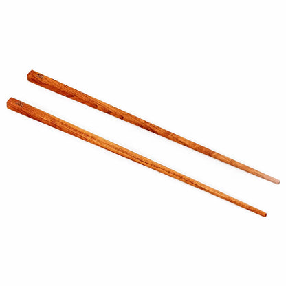 Pack de 4 Pauzinhos em Raiz de Teca — 23 cm