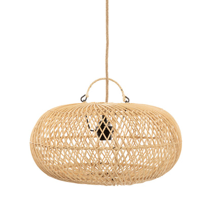 Wholly Pendant Lamp in Natural Rattan — Ø 40 × 25 cm
