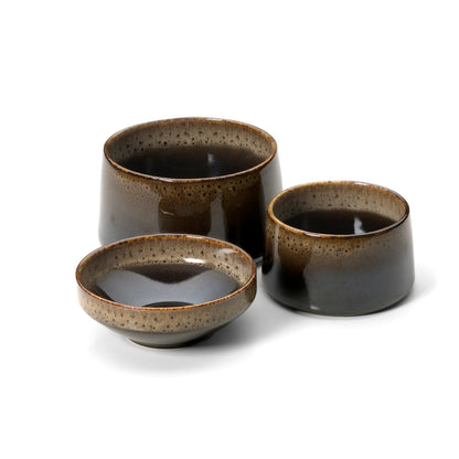 Pack de 4 Taças Baixas Kyoto em Cerâmica — Ø 14 × 5 cm