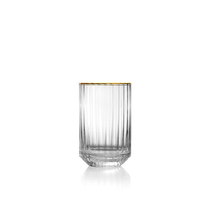 Pack de 6 Copos Golden Sip com Aro Dourado — 10,8 cm
