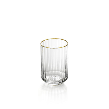 Pack de 6 Copos Golden Sip com Aro Dourado — 10,8 cm