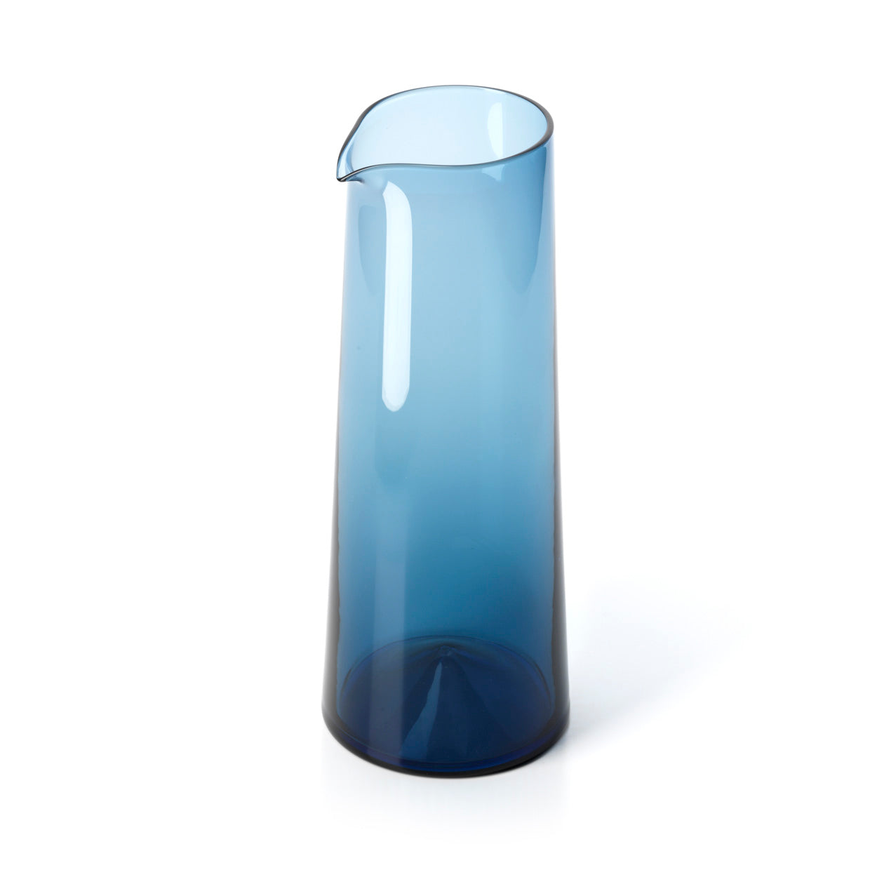 Azure Light-Blue Glass Jug