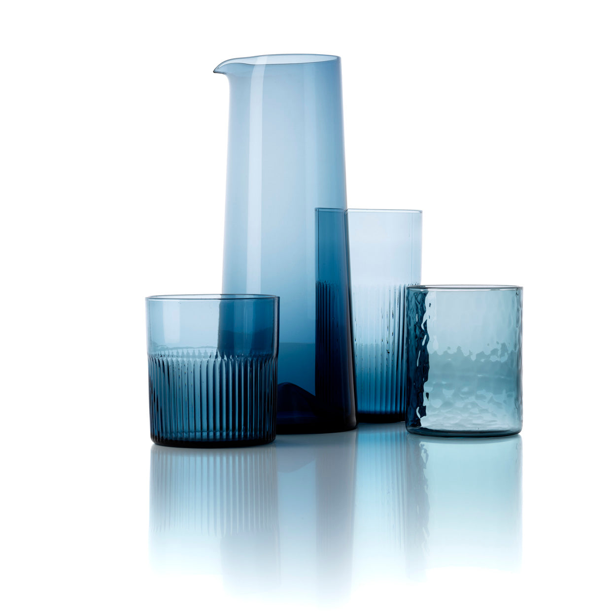 Azure Light-Blue Glass Jug