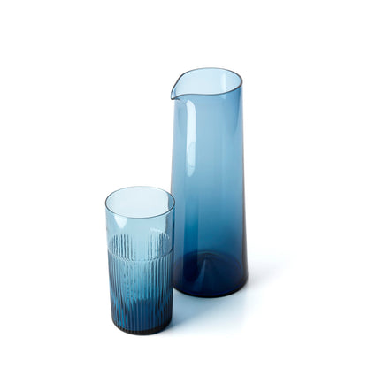 Azure Light-Blue Glass Jug